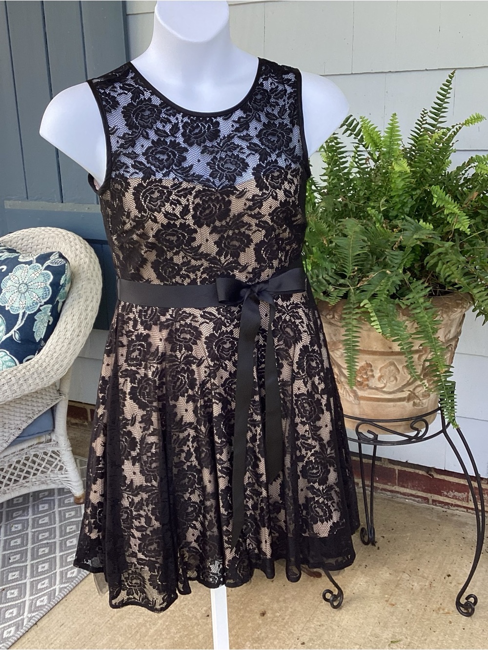 Dj Jaz Chic Black Lace Cocktail Dress - Picture 4 of 16